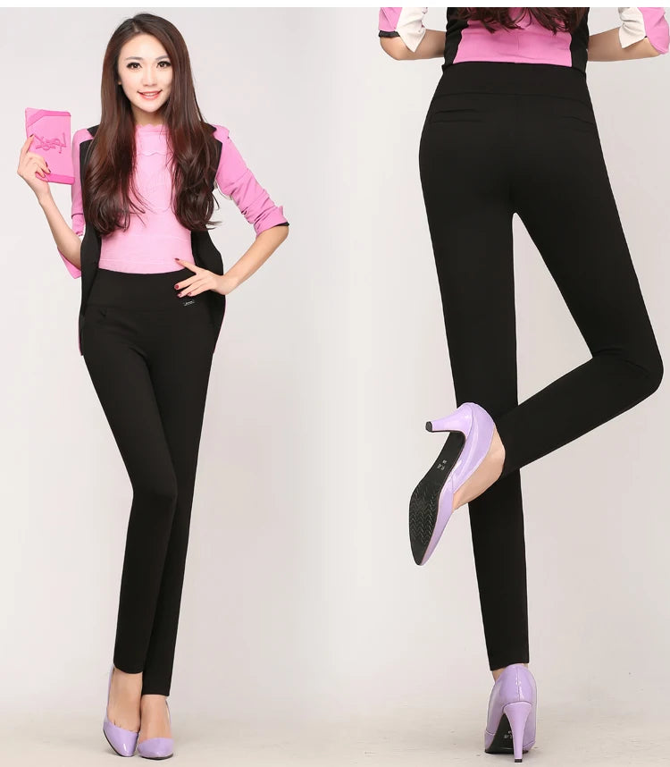 High quality pencil pants capris women 2022 summer style high waist elastic skinny pants female trousers woman pantalon femme