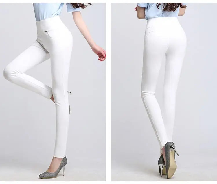 High quality pencil pants capris women 2022 summer style high waist elastic skinny pants female trousers woman pantalon femme