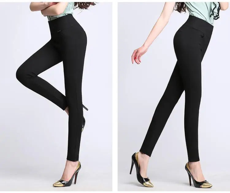 High quality pencil pants capris women 2022 summer style high waist elastic skinny pants female trousers woman pantalon femme
