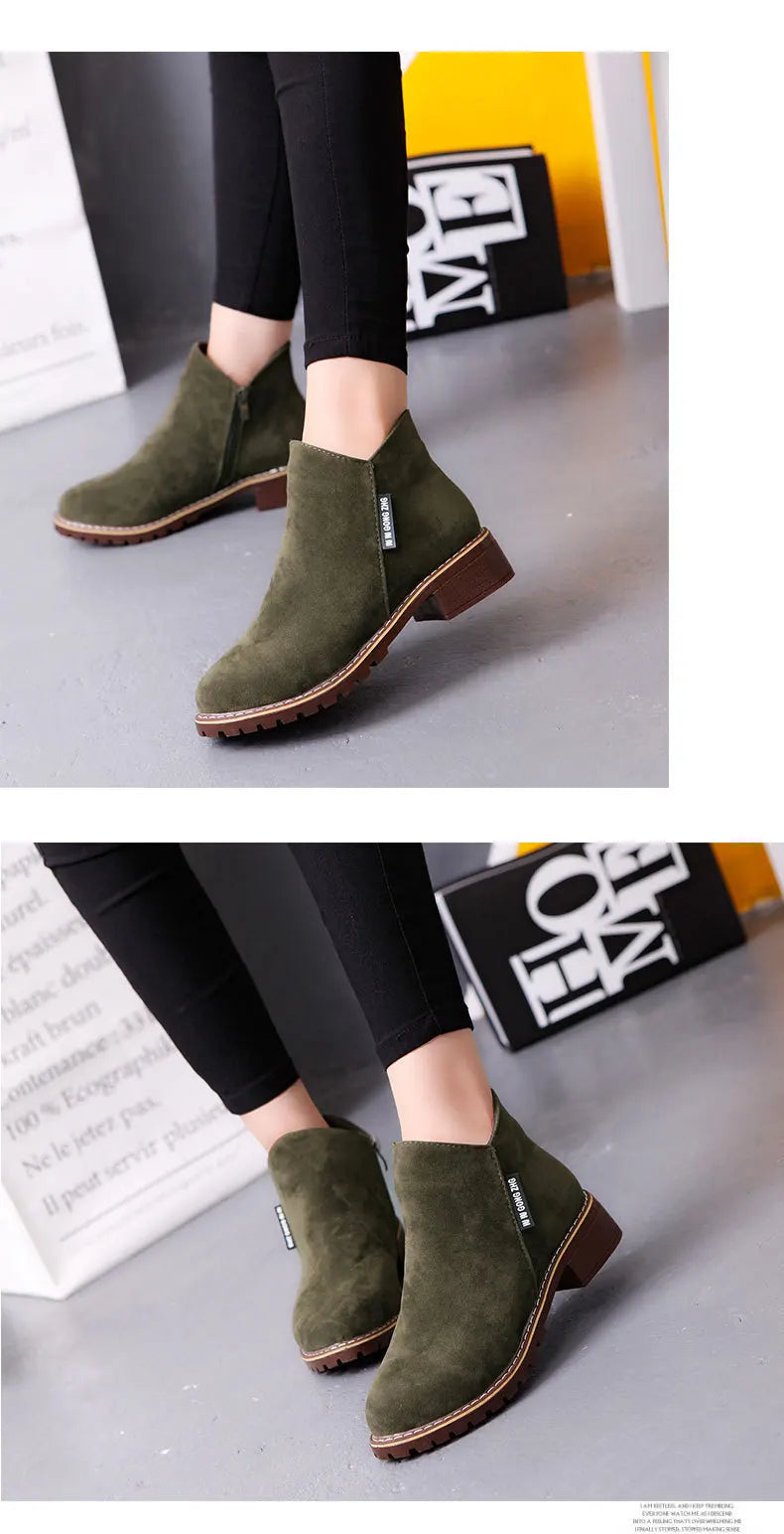 Shoes Women Fashion Thick Sole Ankle Boots Comfortable Plus Size Snow Boots for Women Female Platform Boots Botas De Mujer 2023