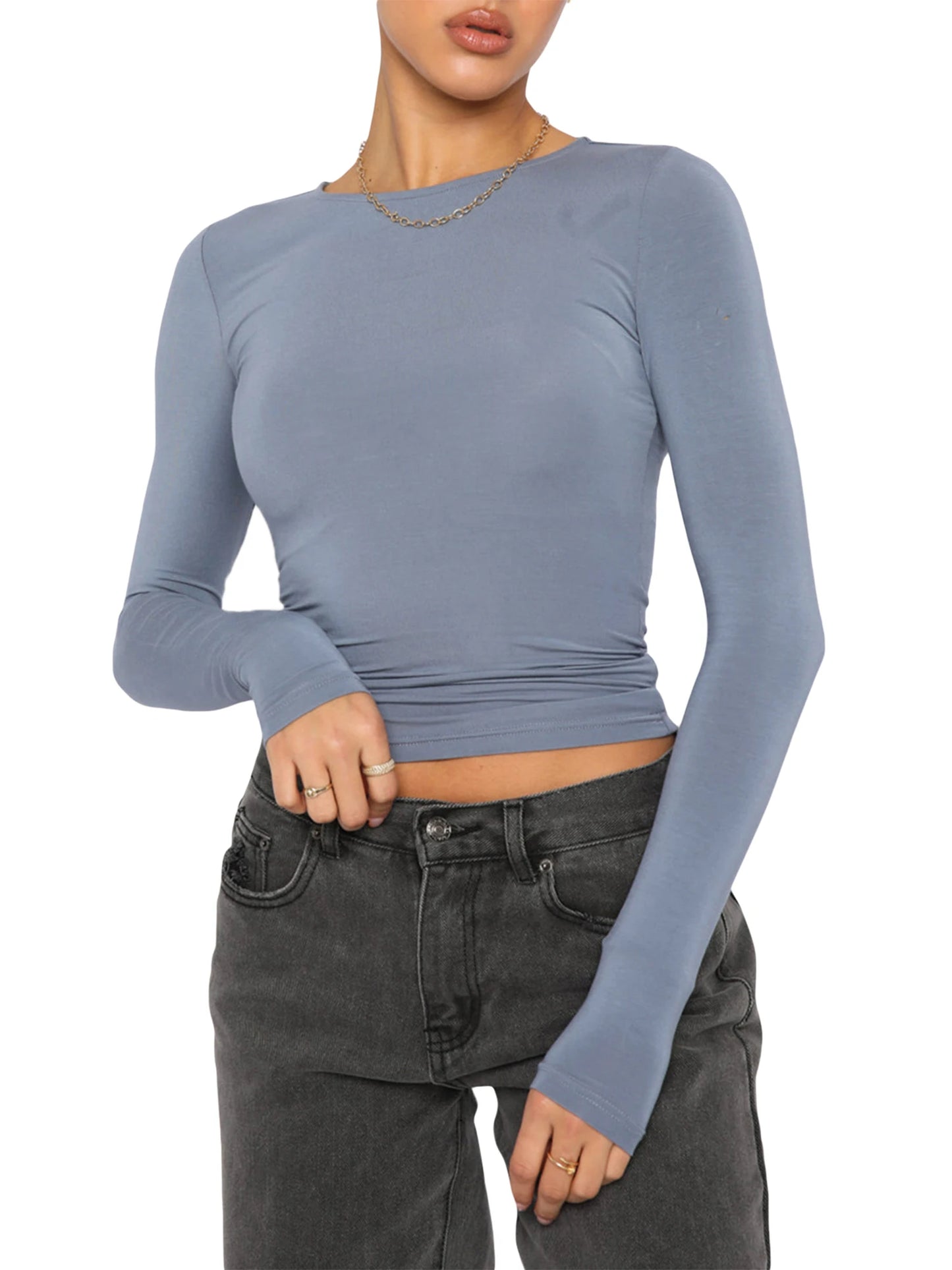 Women Casual Long Sleeve
Slim Fit Pullovers