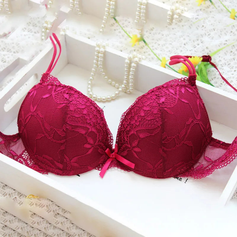 Women Sexy Lingerie Set Fashion Lace Lingerie Sets Solid Color Bra Comfortable Intimates Underwear