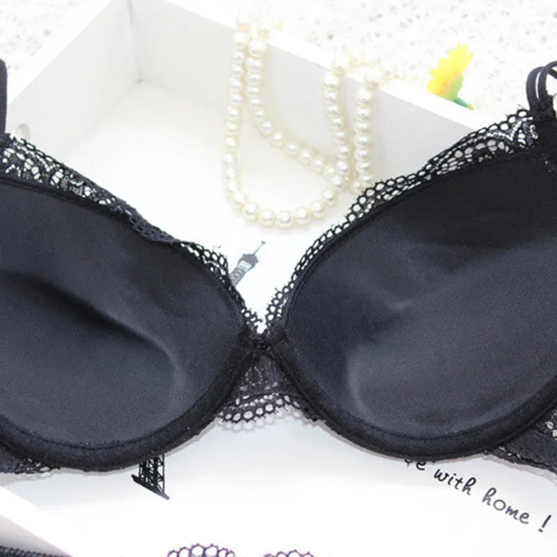 Women Sexy Lingerie Set Fashion Lace Lingerie Sets Solid Color Bra Comfortable Intimates Underwear