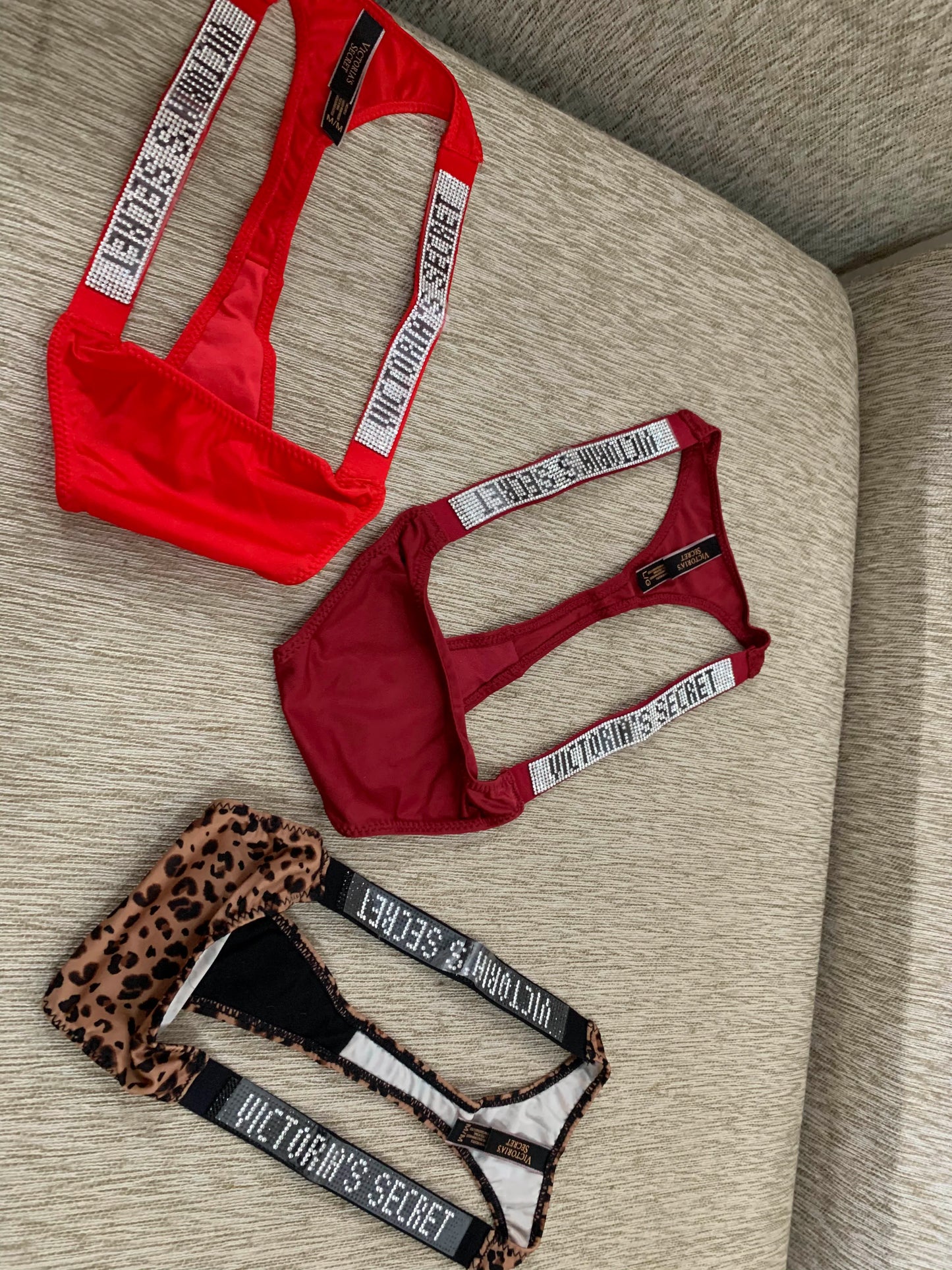 2024 New Victoria's Secret Thong Sexy Pink Brand Lingerie Lace Underwear