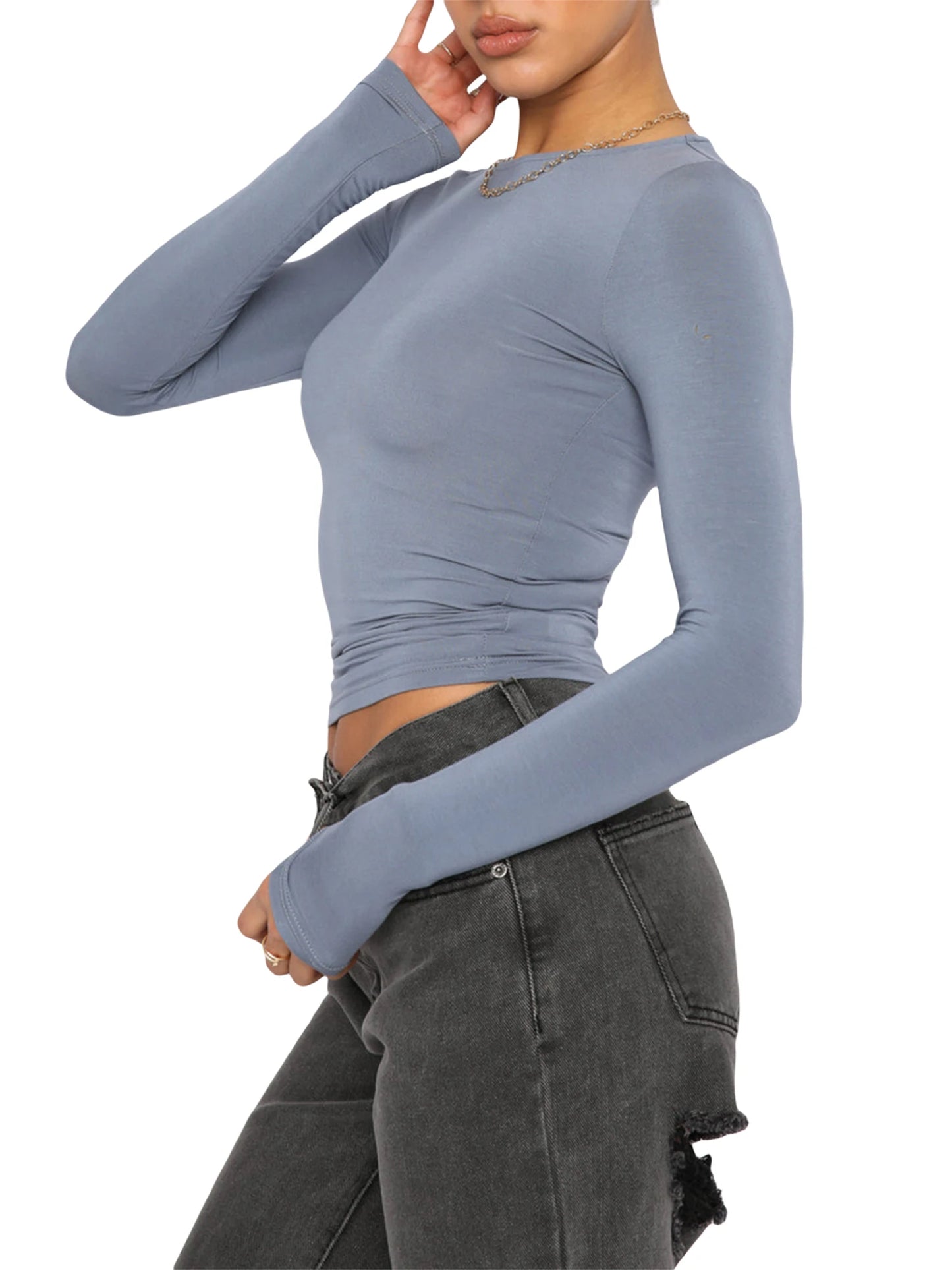 Women Casual Long Sleeve
Slim Fit Pullovers