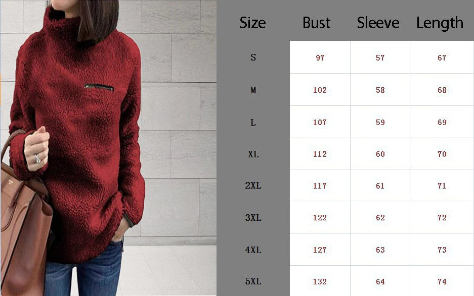 Winter Super Soft and Comfortable Solid Color Turtleneck Pullover Women's Sweater