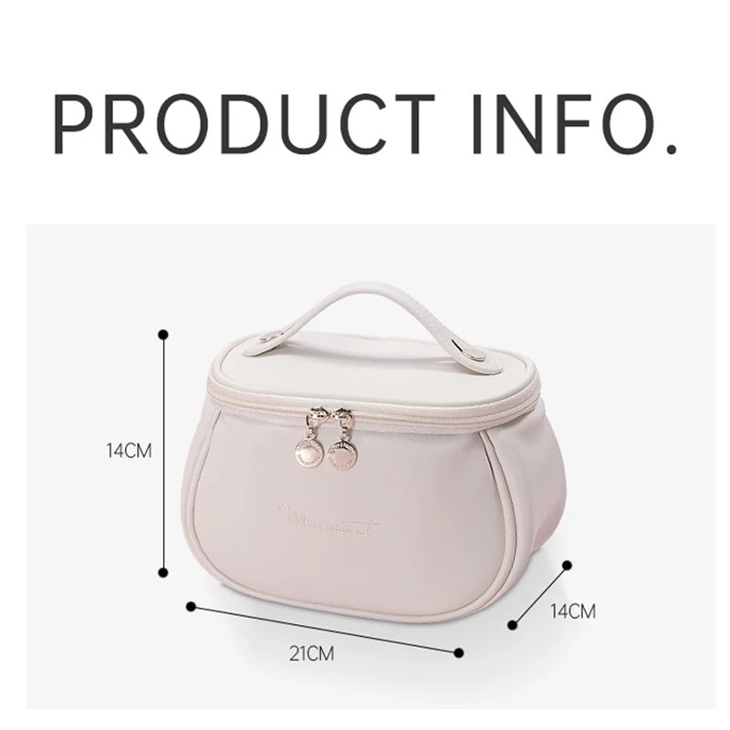 Cute PU Makeup Bag For Women Toiletries Organizer Waterproof Travel Make Up Pouch Female