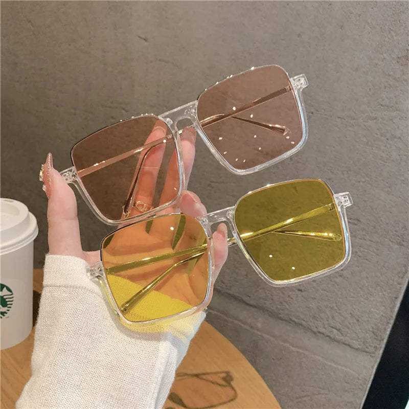 New Vintage Fashion Sunglasses For Women Metal Square Frame
Sun Glasses Photograph Sun Eyewear UV400