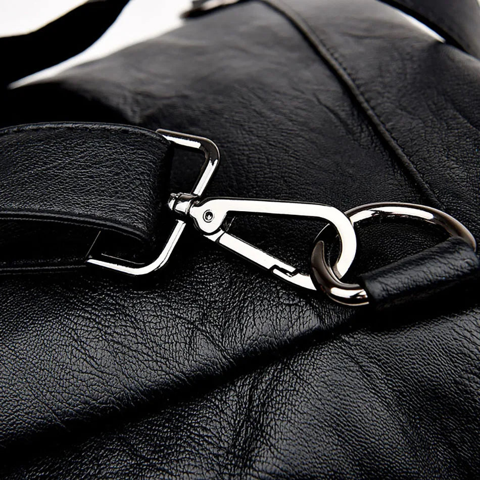 Women Leather Backpacks Multifunction Women Vintage Shoulder Bag Ladies Rucksack Large Capacity
