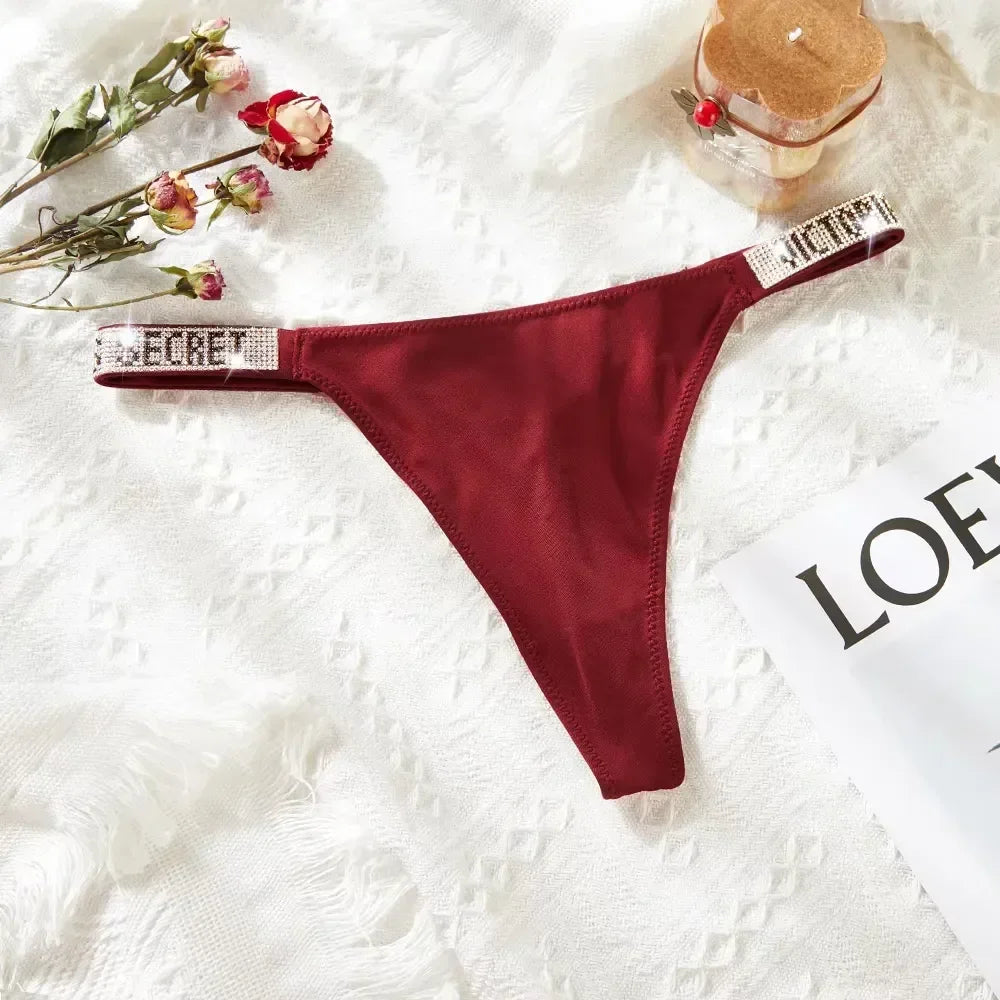 2024 New Victoria's Secret Thong Sexy Pink Brand Lingerie Lace Underwear