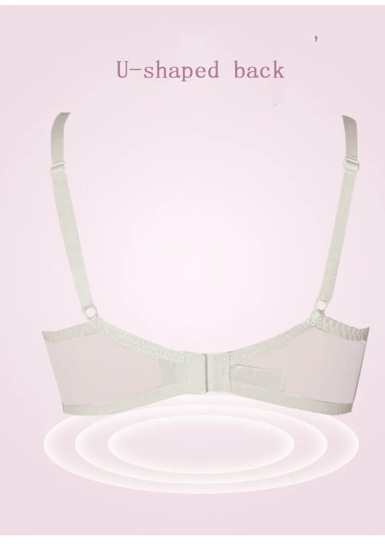 Logirlve Top Ultra-thin Underwear Set Push-up Bra And Panty Sets Hollow Brassiere Gather Sexy Bra