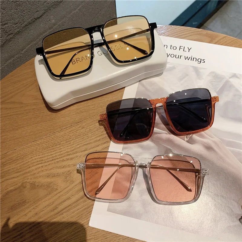 New Vintage Fashion Sunglasses For Women Metal Square Frame
Sun Glasses Photograph Sun Eyewear UV400