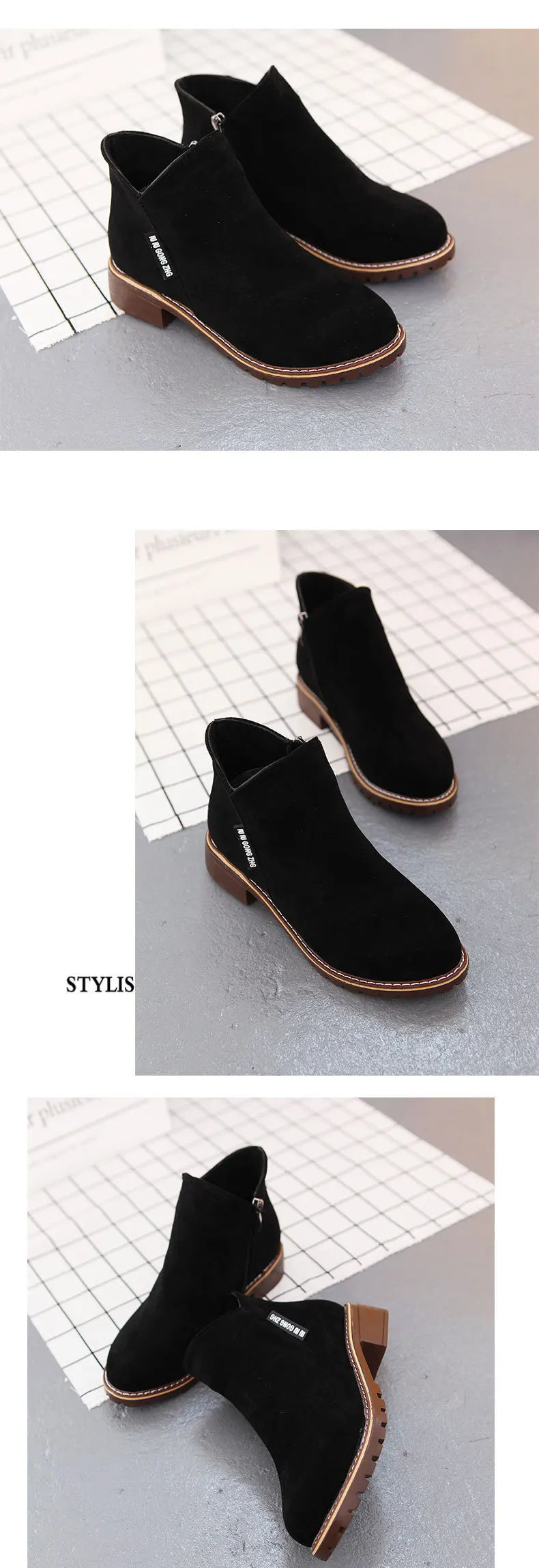 Shoes Women Fashion Thick Sole Ankle Boots Comfortable Plus Size Snow Boots for Women Female Platform Boots Botas De Mujer 2023