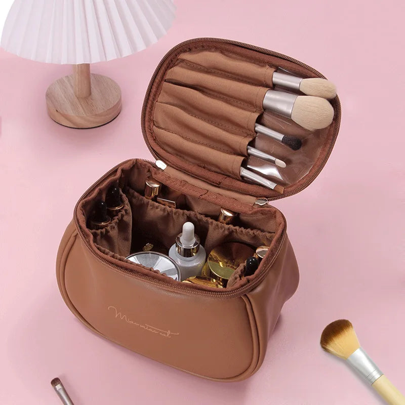 Cute PU Makeup Bag For Women Toiletries Organizer Waterproof Travel Make Up Pouch Female