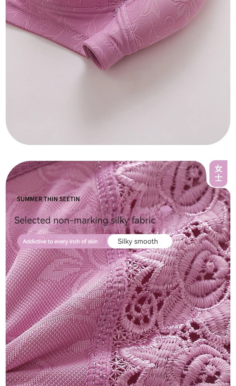 New large size luxury women's bra push up lace lace without steel ring comfortable
ladies underwear