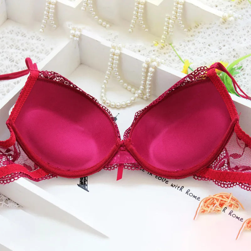 Women Sexy Lingerie Set Fashion Lace Lingerie Sets Solid Color Bra Comfortable Intimates Underwear