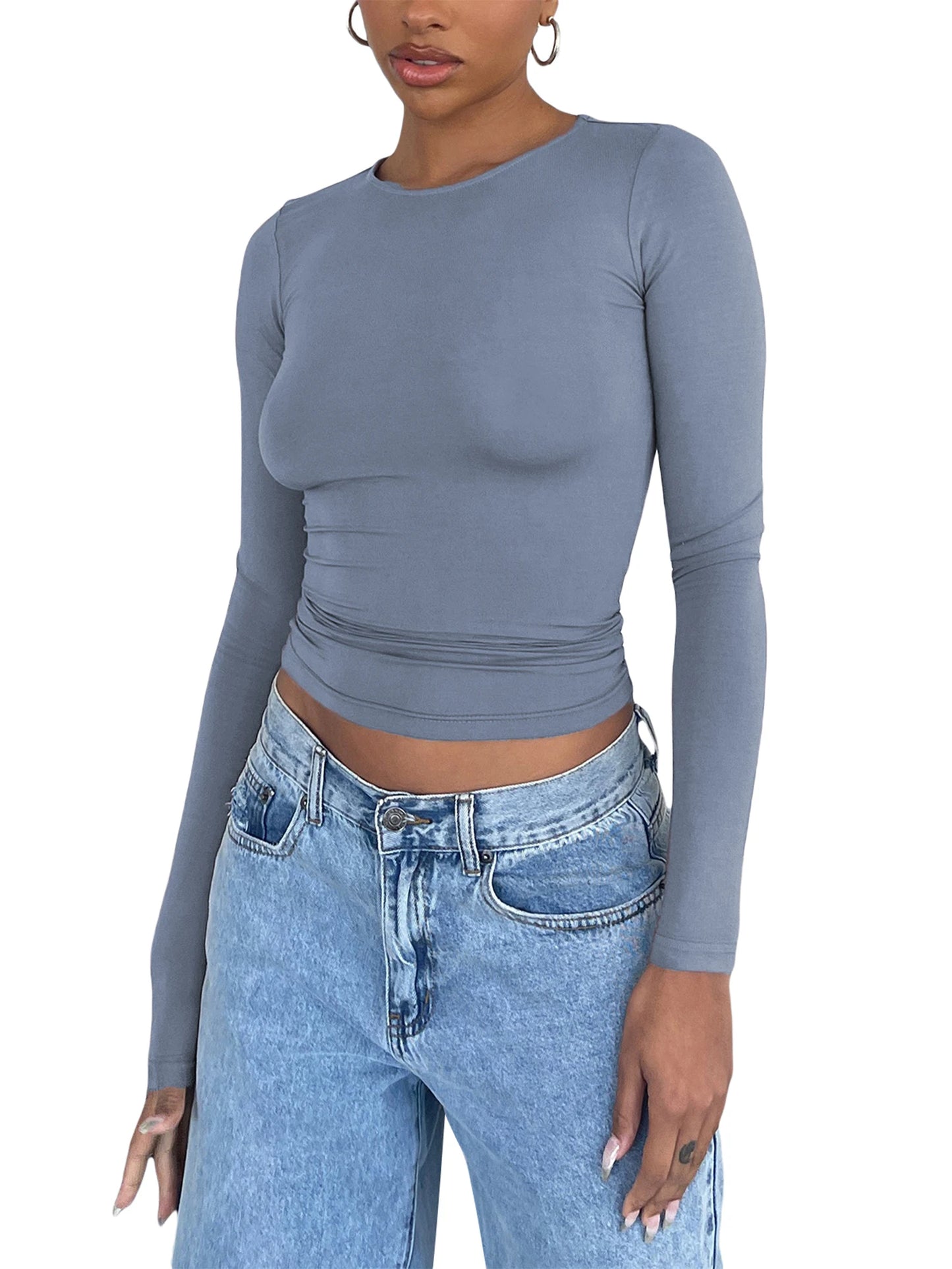 Women Casual Long Sleeve
Slim Fit Pullovers