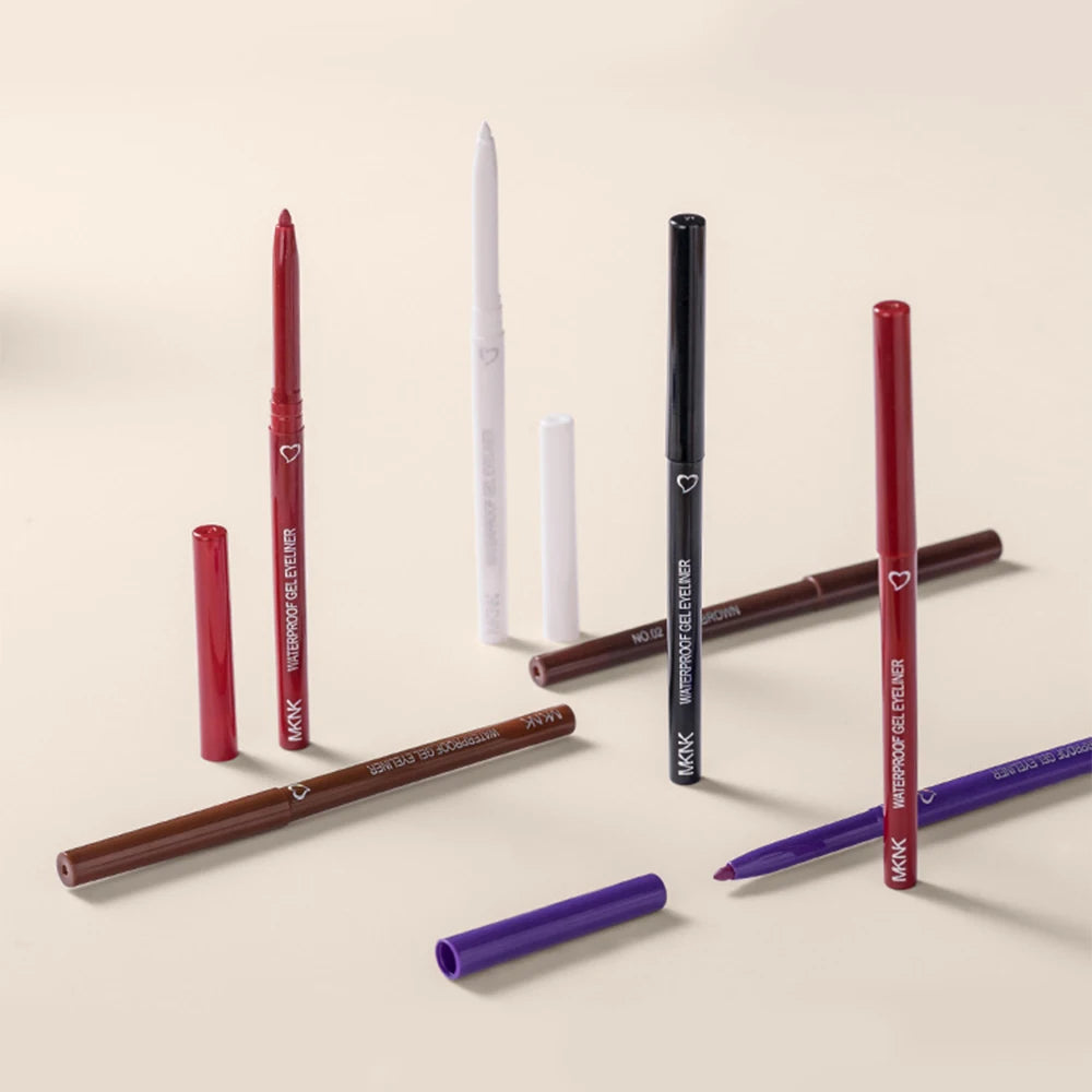 Waterproof Eyeliner Pen Smooth Matte Black Brown Gel Eye Liner Pen Quick-drying Long Lasting Pencil