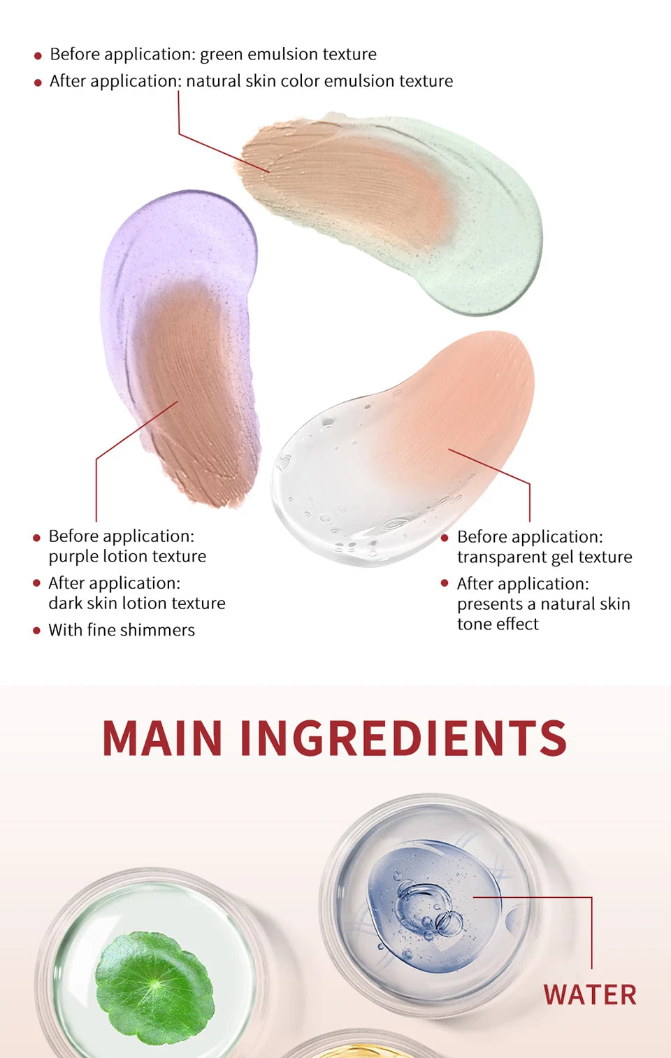erborian CC Red Correction Cream Primer Moisturizing Waterproof Anti-sweat Makeup
Women
Cosmetic