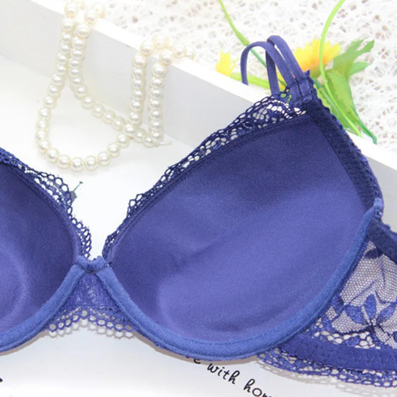 Women Sexy Lingerie Set Fashion Lace Lingerie Sets Solid Color Bra Comfortable Intimates Underwear
