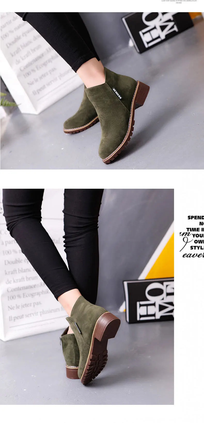 Shoes Women Fashion Thick Sole Ankle Boots Comfortable Plus Size Snow Boots for Women Female Platform Boots Botas De Mujer 2023