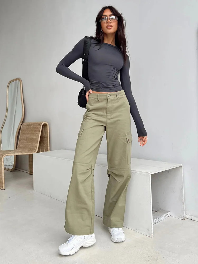 Women Casual Long Sleeve T-Shirts Spring Autumn Solid Slim Fit Pullovers Tees Shirts
