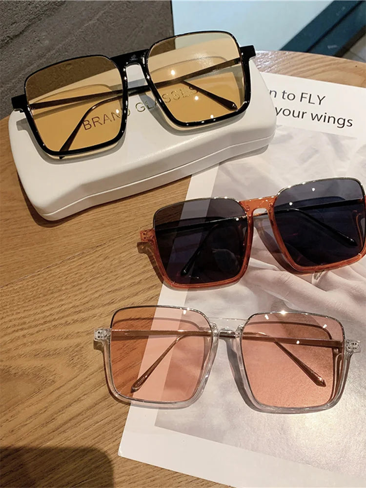 New Vintage Fashion Sunglasses For Women Metal Square Frame
Sun Glasses Photograph Sun Eyewear UV400