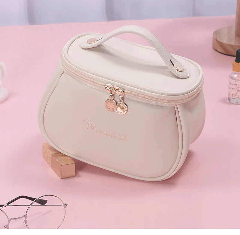 Cute PU Makeup Bag For Women Toiletries Organizer Waterproof Travel Make Up Pouch Female