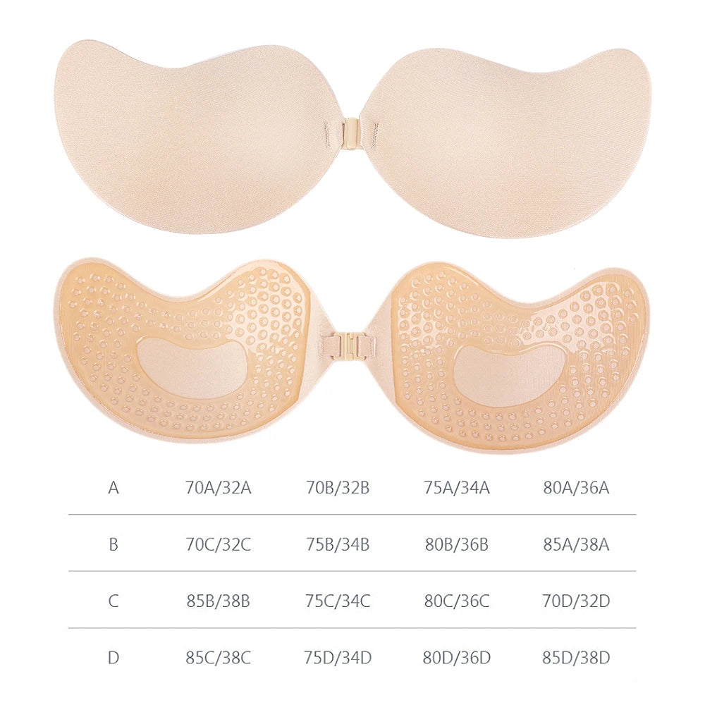 Invisible Strapless Adhesive Stick Bra Strapless Push Up Bras Women Lingerie