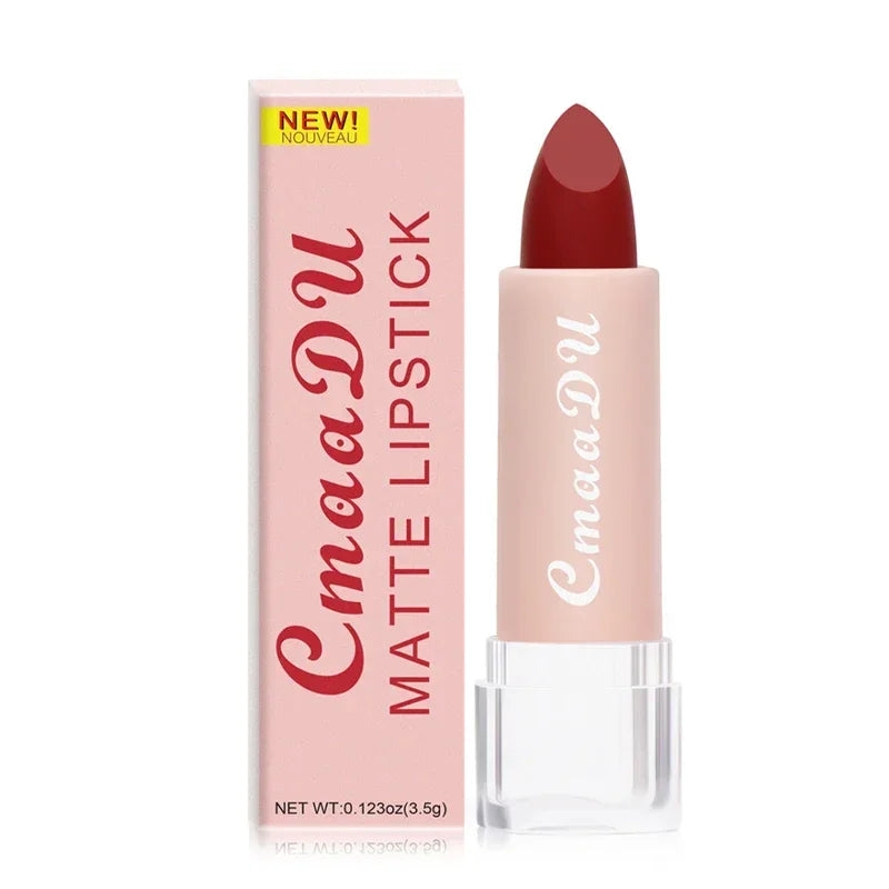 15Colors Velvet Matte Lipstick Sexy Woman Lipgross Tint for Lips Long Lasting Waterproof Non-stick Cup Lip Cosmetics Lip Make Up