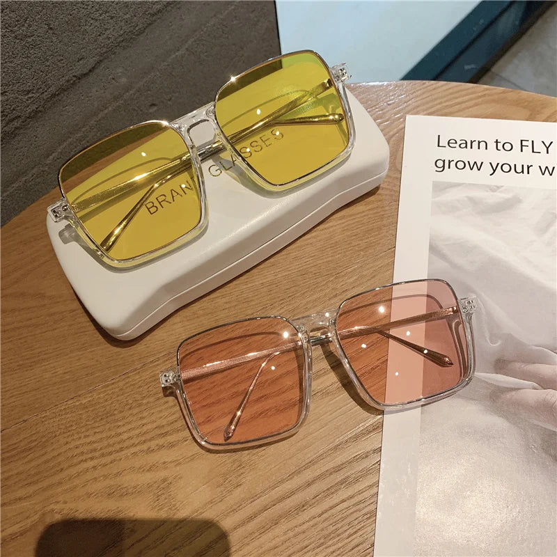 New Vintage Fashion Sunglasses For Women Metal Square Frame
 Sun Glasses Photograph Sun Eyewear UV400