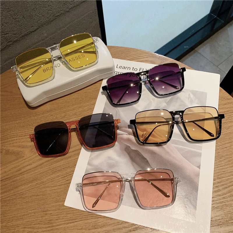 New Vintage Fashion Sunglasses For Women Metal Square Frame
 Sun Glasses Photograph Sun Eyewear UV400