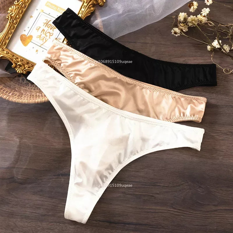 Ice Silk Panties Women Lingerie Underwear