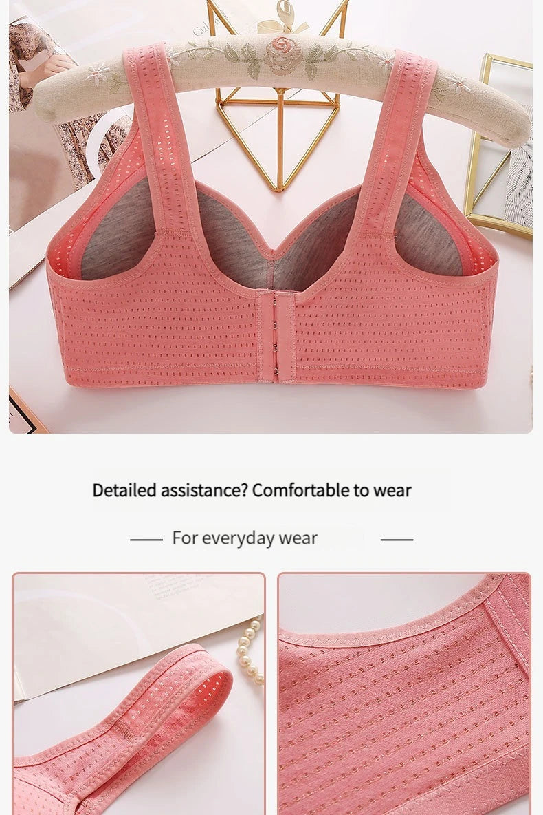 BC Cup Large Size Without Steel Ring Thin Cup Breathable Push Up Tops Bra Women Sexy Adjustable Underwear