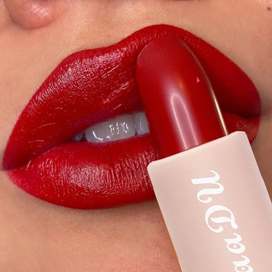 1PC Matte Nude Lipstick Waterproof Long Lasting Non-stick Cup Sexy Red Pink Velvet Lipsticks