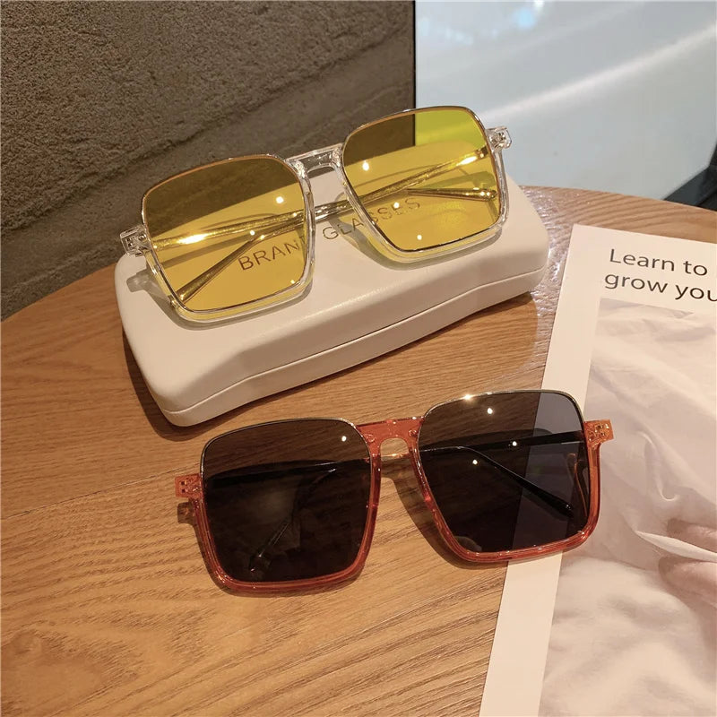 New Vintage Fashion Sunglasses For Women Metal Square Frame
 Sun Glasses Photograph Sun Eyewear UV400