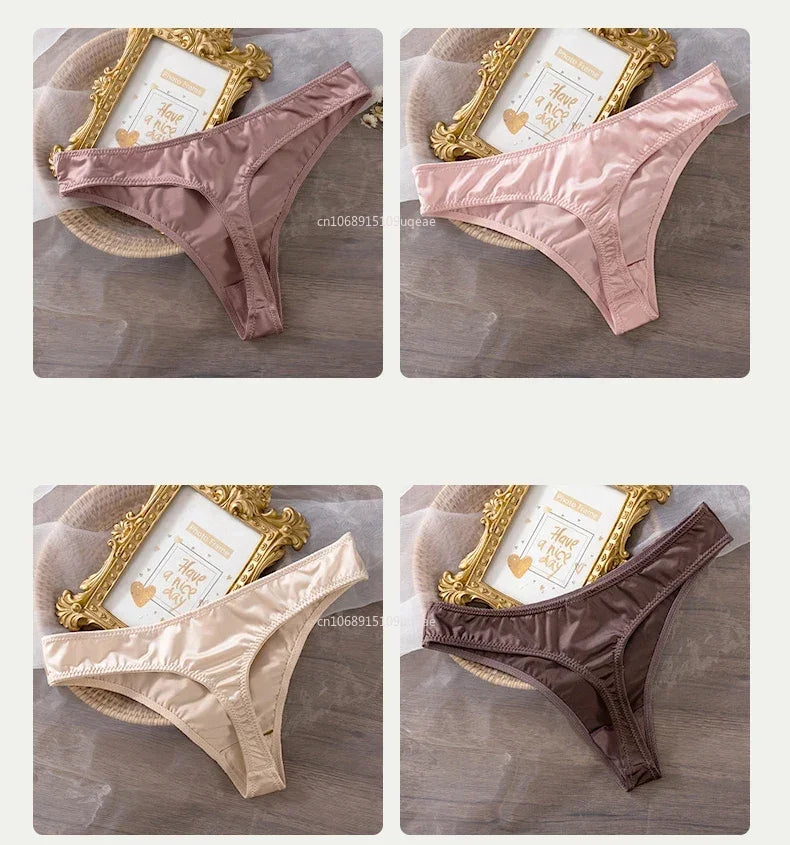 Ice Silk Panties Women Lingerie Underwear