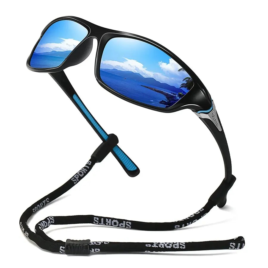 Men And Women Outdoor Sports Polarized Sunglasses With Chain Cycling Climbing Skiing Fishing
 Sun Glasses UV400