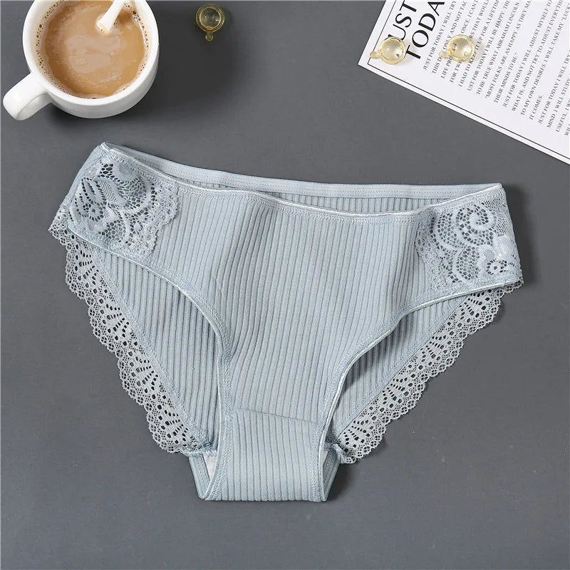 FINETOO 3Pcs/set Women Cotton Panties