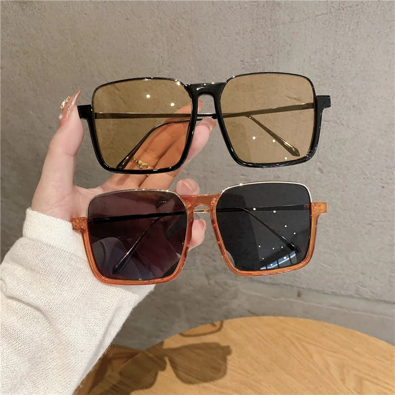 New Vintage Fashion Sunglasses For Women Metal Square Frame
 Sun Glasses Photograph Sun Eyewear UV400