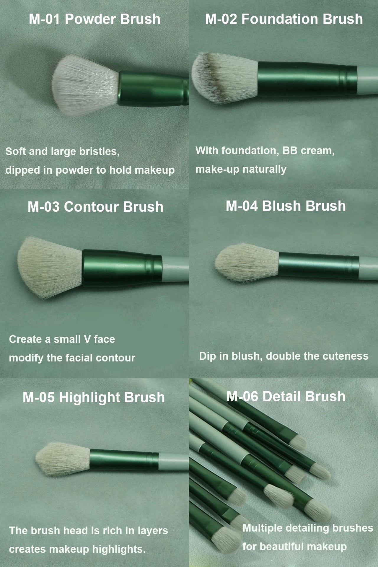 13 PCS Makeup Brushes Set Eye Shadow Foundation Women Cosmetic Brush Eyeshadow Blush Beauty Soft Make Up Tools Bag