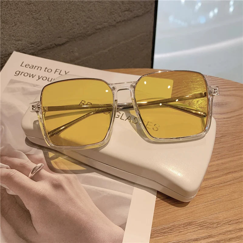 New Vintage Fashion Sunglasses For Women Metal Square Frame
 Sun Glasses Photograph Sun Eyewear UV400