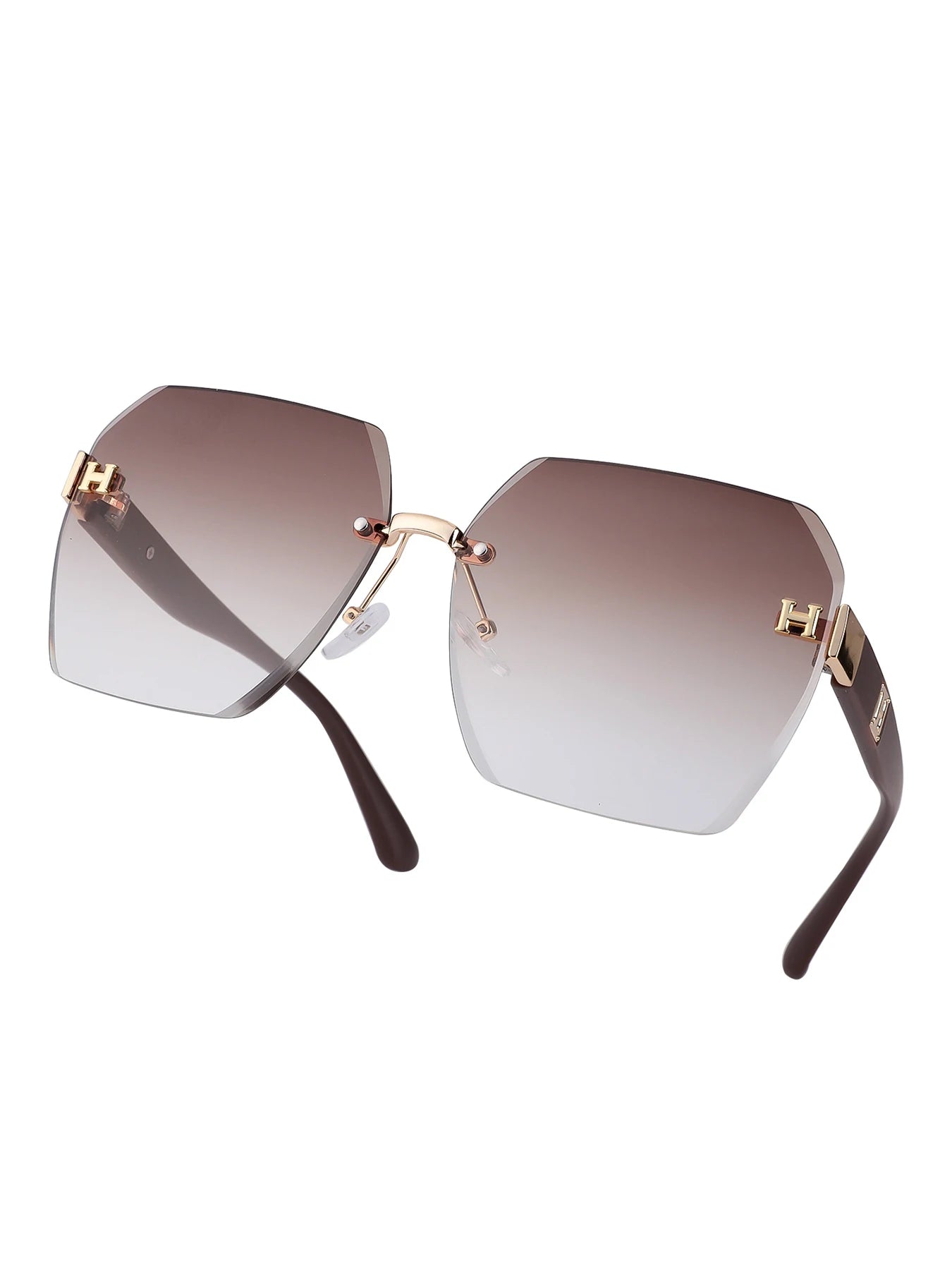 New Fashion Sunglasses Luxury Brand Designer Women
Retro Square Big Frame Eyewear
 Glasses Box Packaging